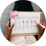 Ciclos menstruales más predecibles