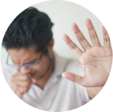 Tos acompañada de flema o pus