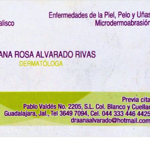 Dra. Ana Rosa Alvarado Rivas, Dermatólogo en Guadalajara | Agenda una cita online