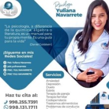 Yuliana Navarrete, Psicólogo en Benito Juárez (Quintana Roo) | Agenda una cita online