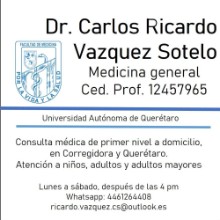 Carlos Ricardo Vazquez Sotelo, Médico General en Corregidora | Agenda una cita online