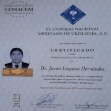 Javier Lazcano Hernández, Urólogo en Nezahualcóyotl | Agenda una cita online