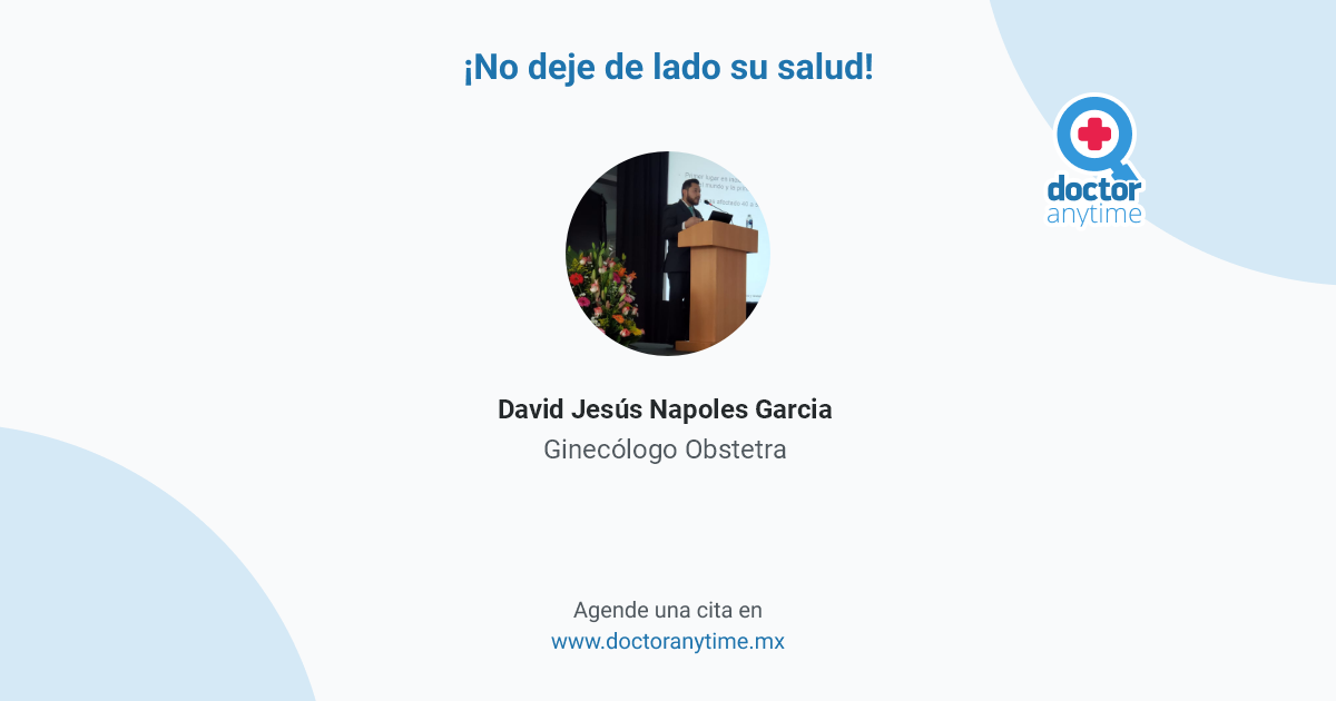 David Jesús Napoles Garcia, Ginecólogo Obstetra en Miguel Hidalgo