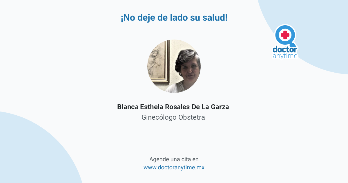 Consultorio de la deals doctora blanca estela rosales